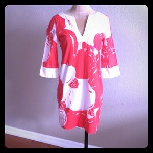 J. Crew floral print tunic dress